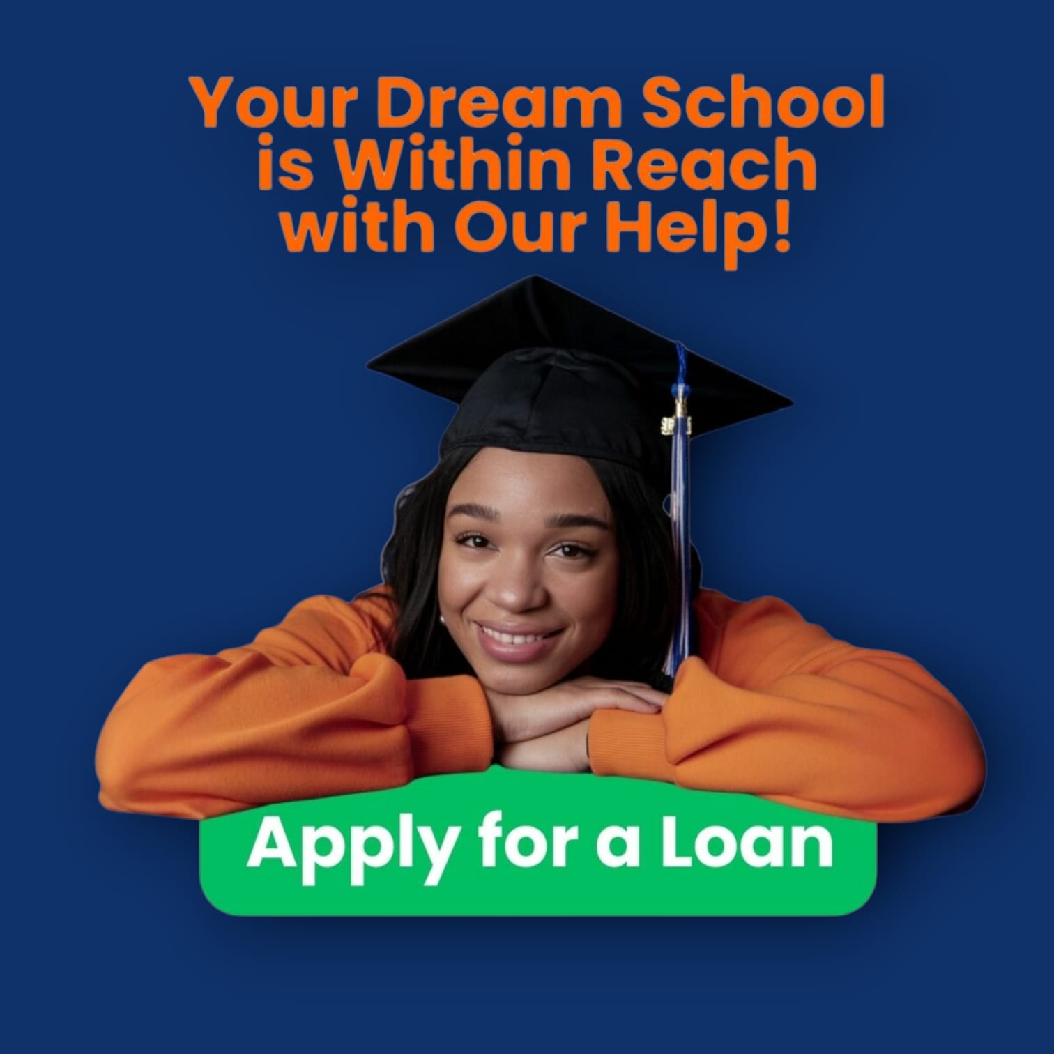 A student looking towards a bright future